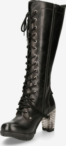 Stivale stringato 'M-TR005-S1' di New Rock in nero: frontale
