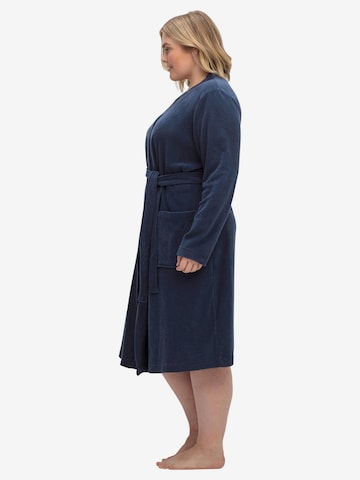 SHEEGO Long Bathrobe in Blue