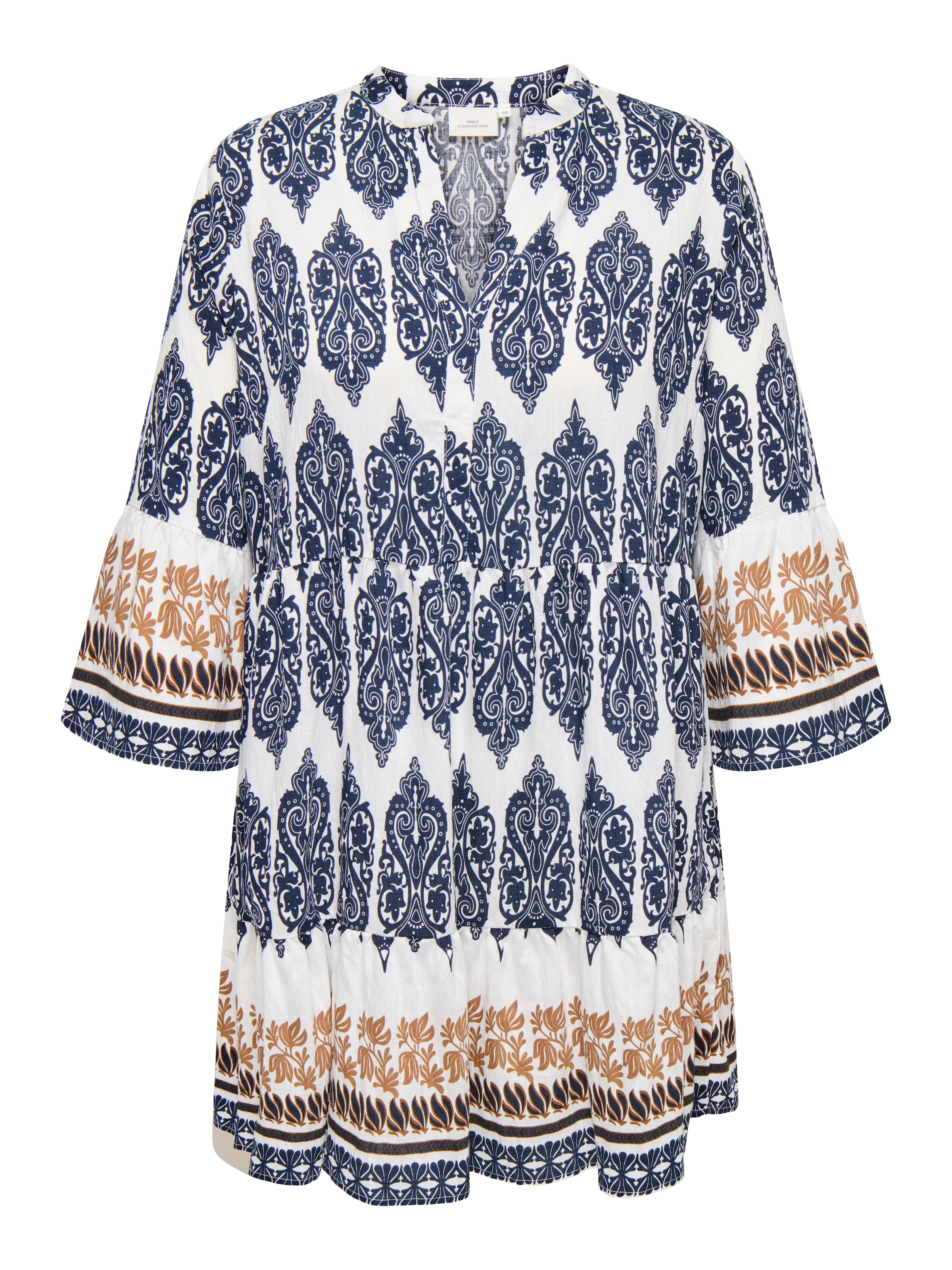 ONLY Carmakoma Blousejurk 'CARHAVANA' in Wit: voorkant