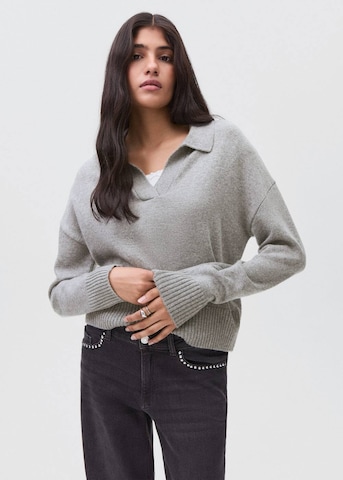 MANGO TEEN Pullover 'Polito' in Grau: Vorderseite