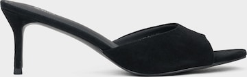 Estro Pantolette '127-2' in Schwarz: Vorderseite