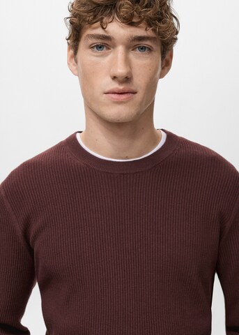MANGO MAN Sweater 'Antigua' in Red