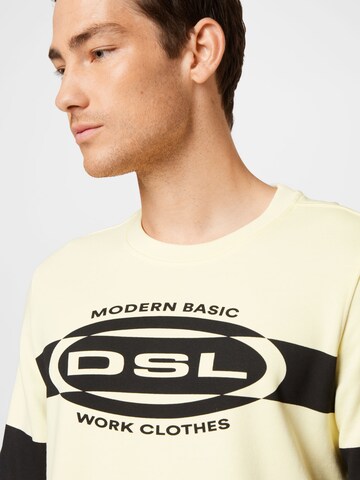 DIESEL Sweatshirt 'GINN' in Yellow