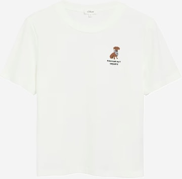 s.Oliver T-Shirt in Beige: Vorderseite