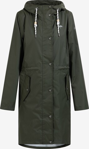 Schmuddelwedda Raincoat in Green: front