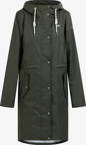 Schmuddelwedda Raincoat in Green: front