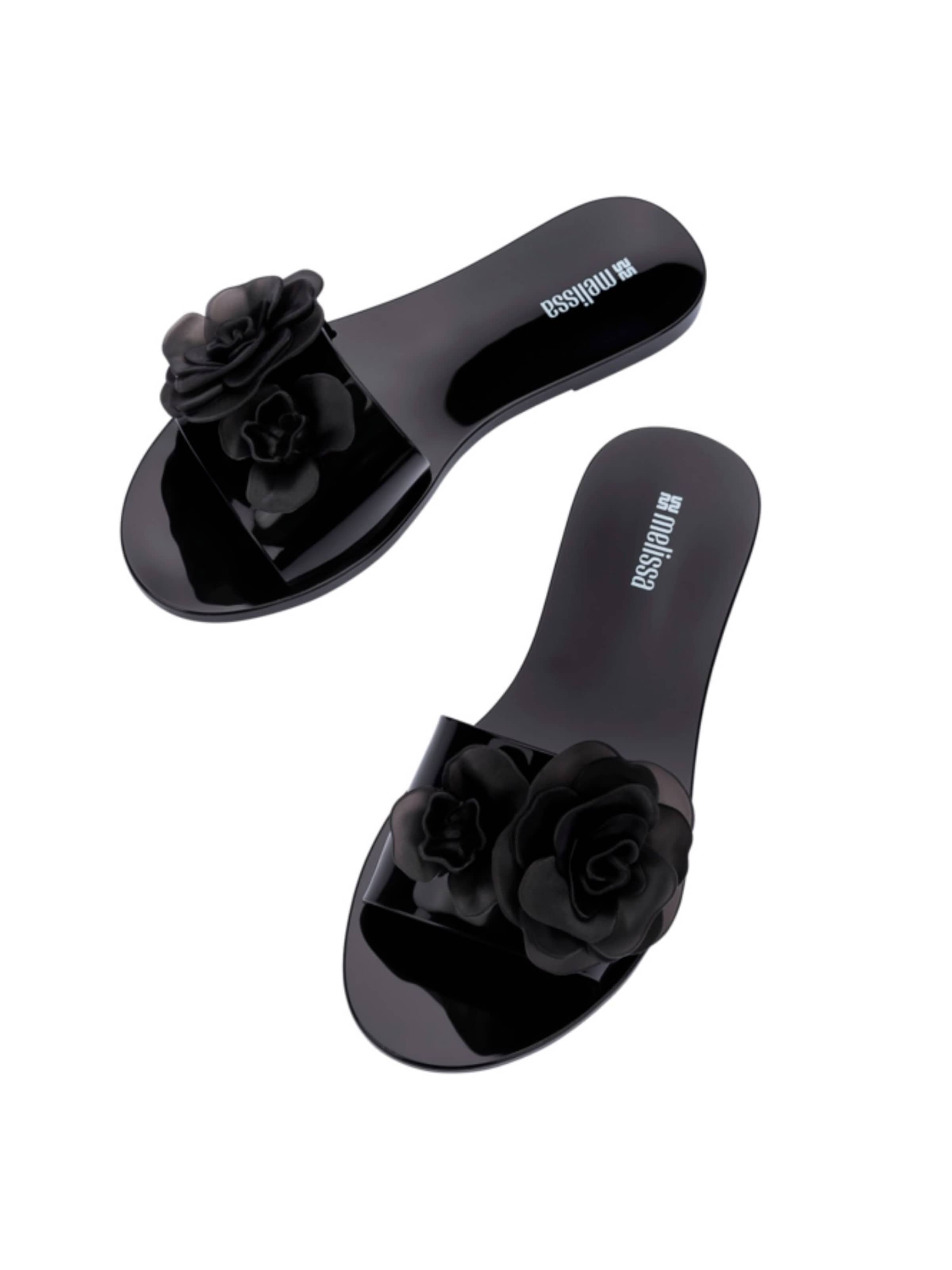 MELISSA Mule 'Babe Petals' in Black