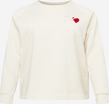 Calvin Klein Curve Sweatshirt in Beige: front