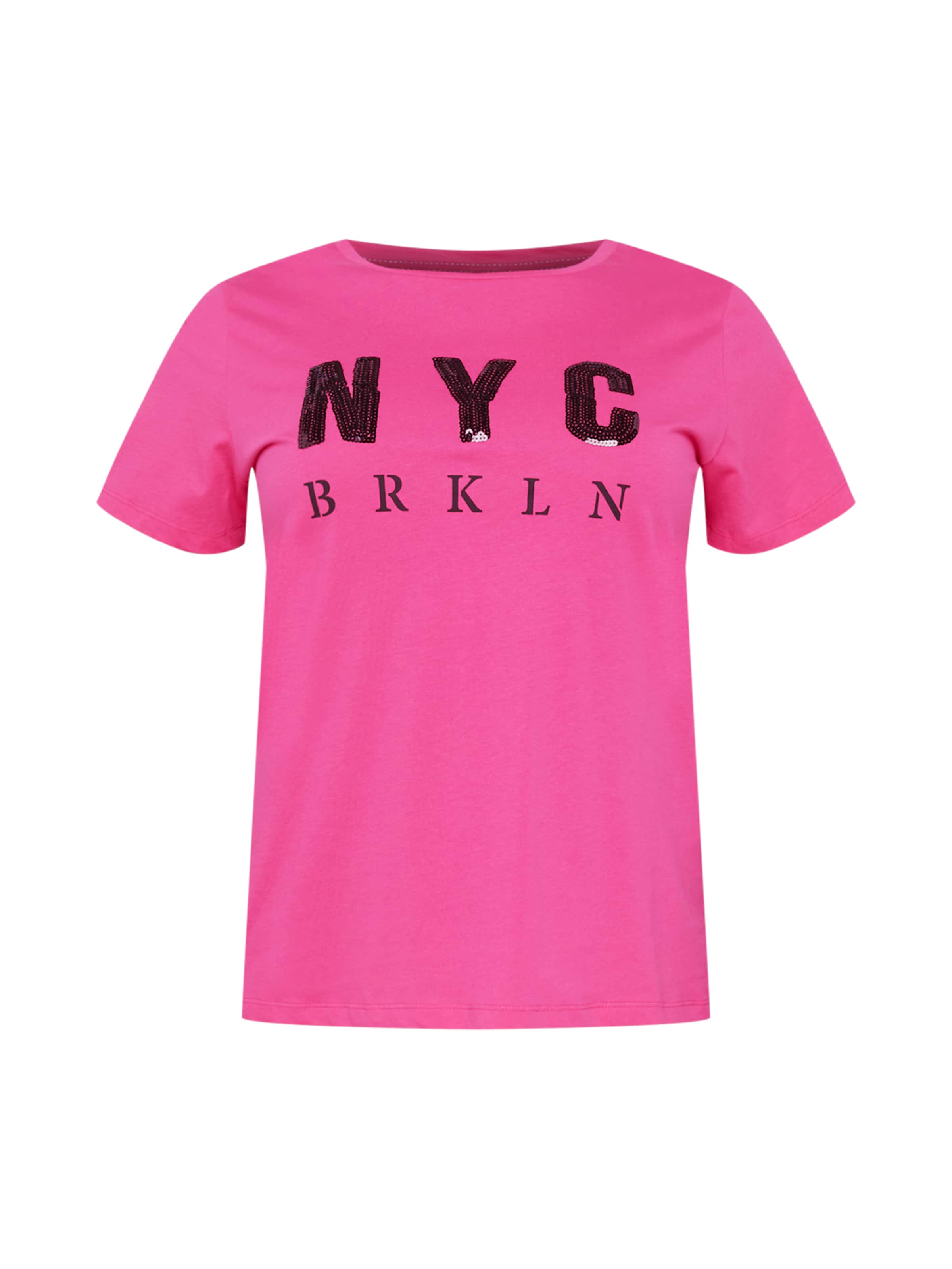 T-shirt 'GLAMMY' ONLY Carmakoma en rose : devant