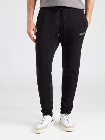 Regular Pantalon 'AM STORM' Hackett London en noir : devant