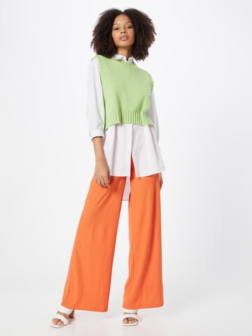 Nasty Gal Wide leg Broek in Oranje