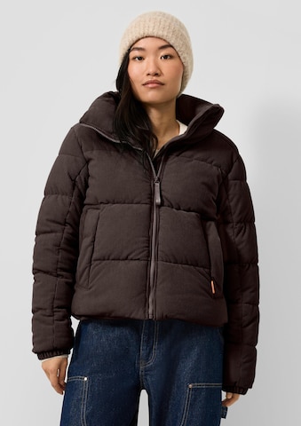Veste d’hiver QS en marron : devant
