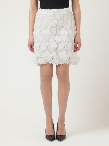 YAS - Falda 'YASBluma' en blanco: frente