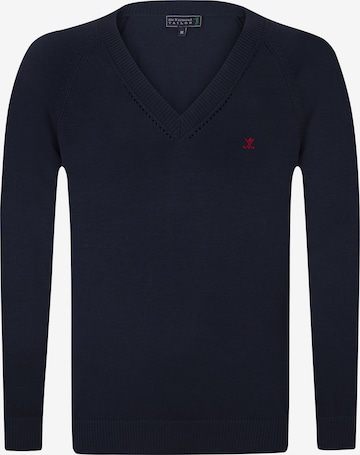 Pullover 'Svend' di Sir Raymond Tailor in blu: frontale