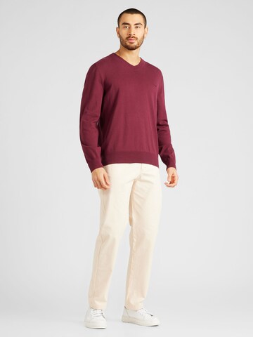 BOSS - Pullover 'Pacello' em vermelho