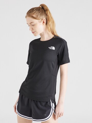 THE NORTH FACE - Camisa funcionais 'SUNRISER' em preto: frente