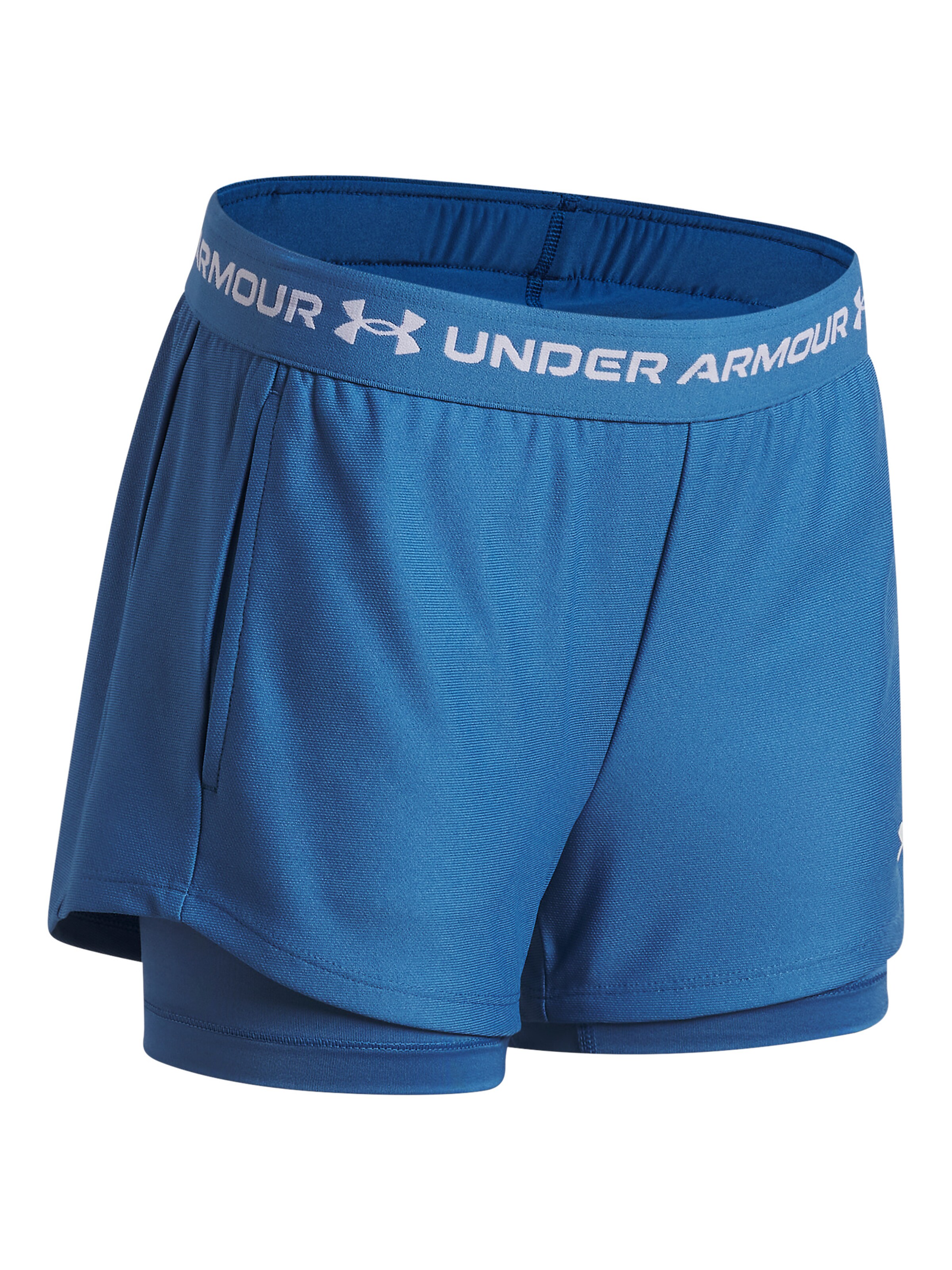 UNDER ARMOUR Regular Workout Pants 'Play Up' in Blue