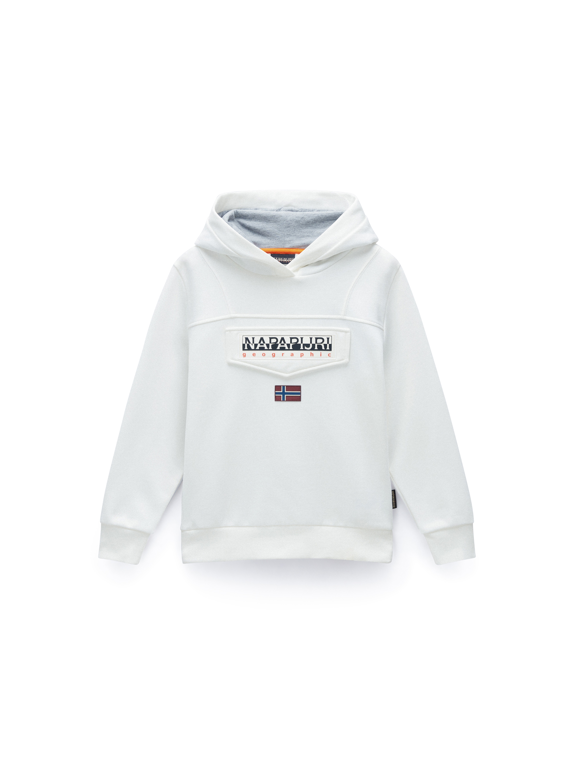 NAPAPIJRI Μπλούζα φούτερ 'Burgee W 3' σε λευκό: μπροστά