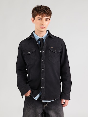 melns WRANGLER Standarta piegriezums Krekls: no priekšpuses