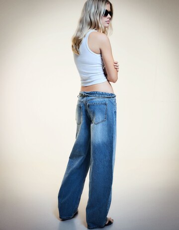 Baggy Jean Bershka en bleu