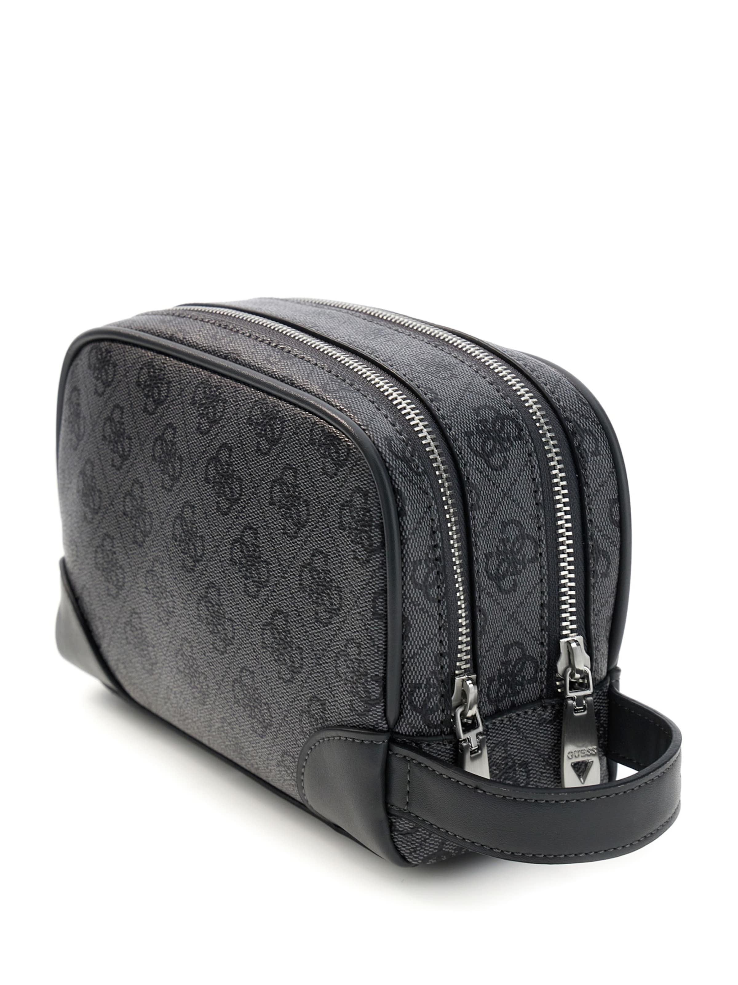 GUESS - Mala de higiene 'MILANO' em preto