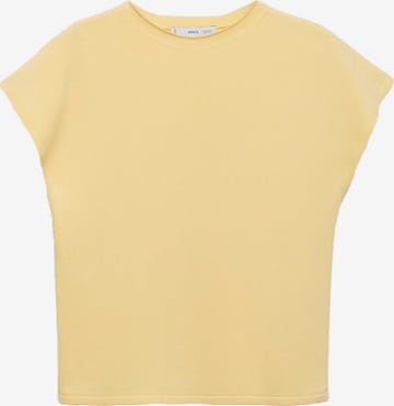 MANGO Knitted top 'CAMIN' in Yellow: front