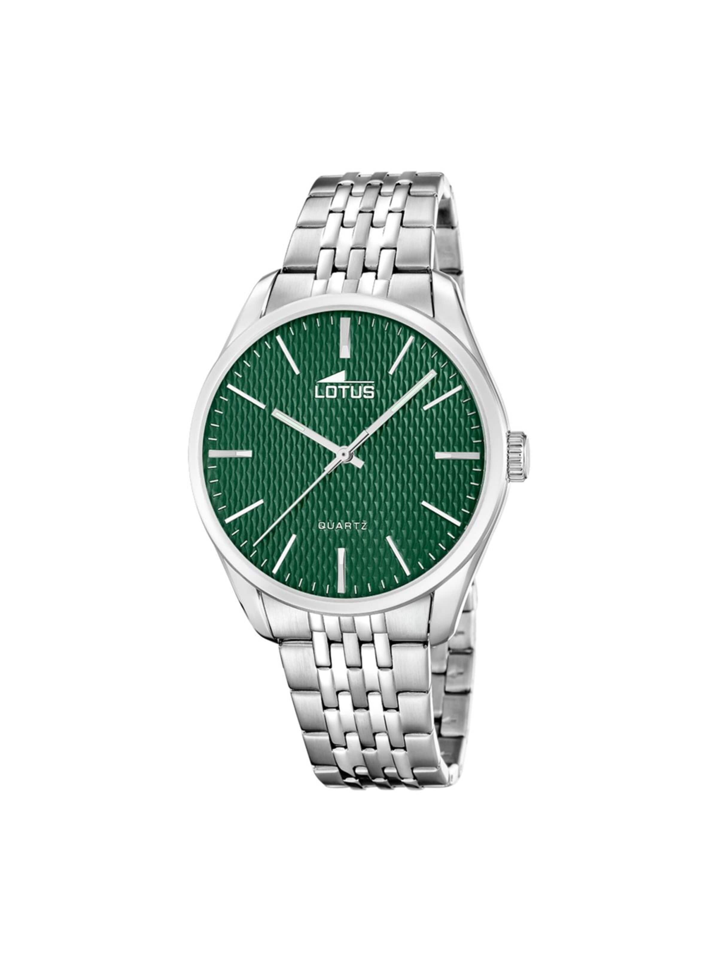 Lotus Analogové hodinky 'Watch Minimalist For Him' – zelená: přední strana