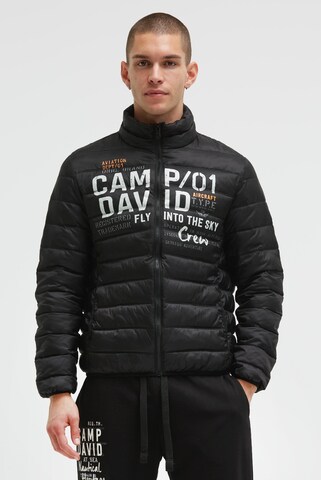 CAMP DAVID Jacke in Schwarz: Vorderseite