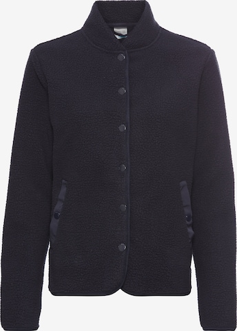 POLARINO Fleecejacke in Blau: Vorderseite