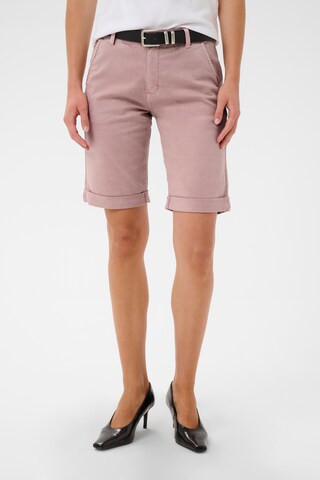 CULTURE - regular Pantalón chino 'CUalba' en lila: frente