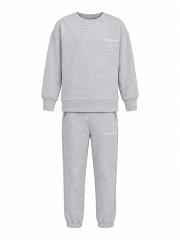 GrimelangeOdjeća za vježbanje 'GRIMELANGE Rundhals-Sweatshirt-Hosen-Set' - siva boja: prednji dio