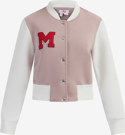 MYMO Veste mi-saison en rose ancienne / rouge / blanc cassé, Vue avec produit