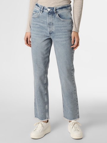 comma casual identity Regular Jeans in Blauw: voorkant