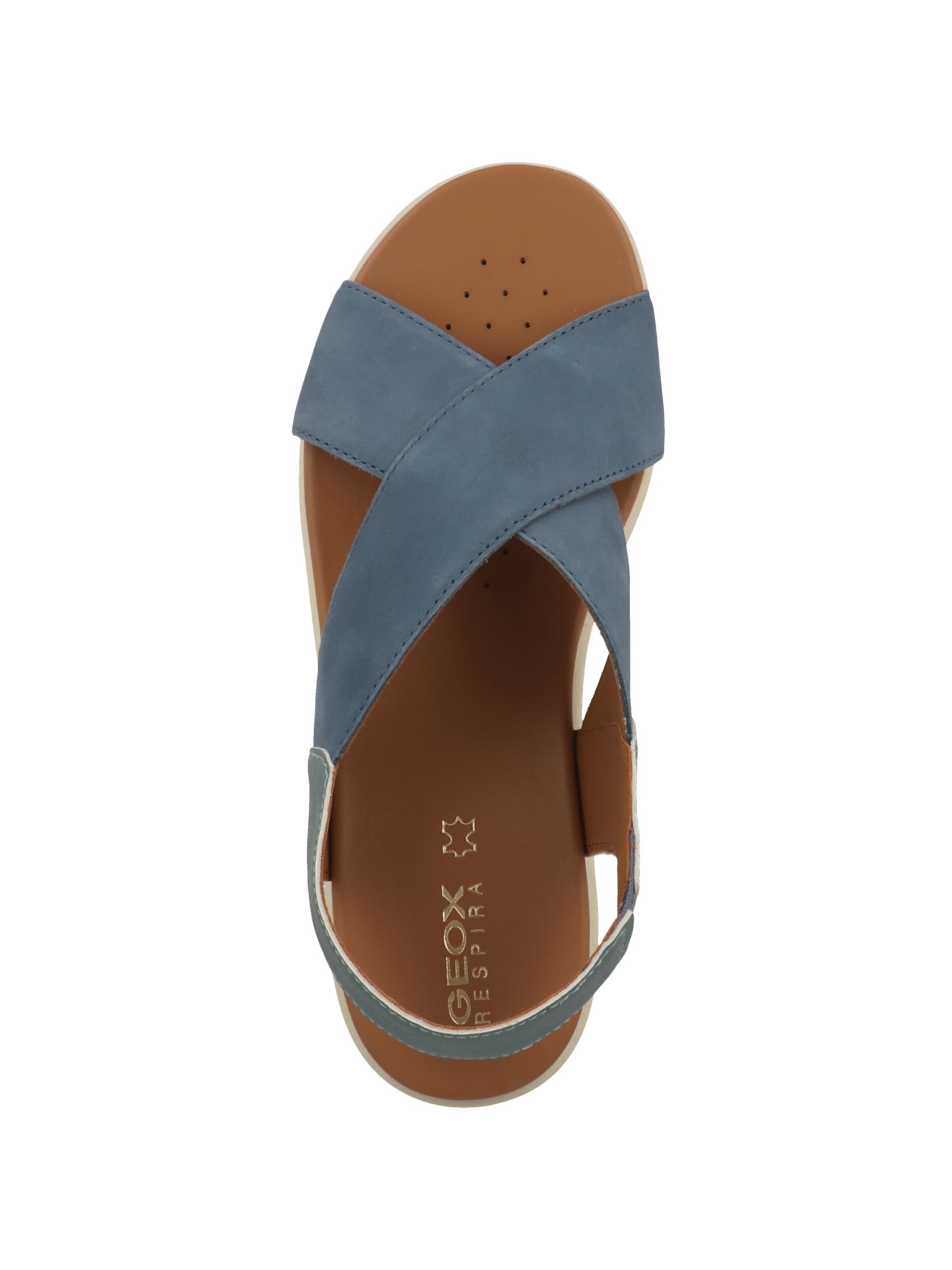 GEOX Keilsandale in Blau