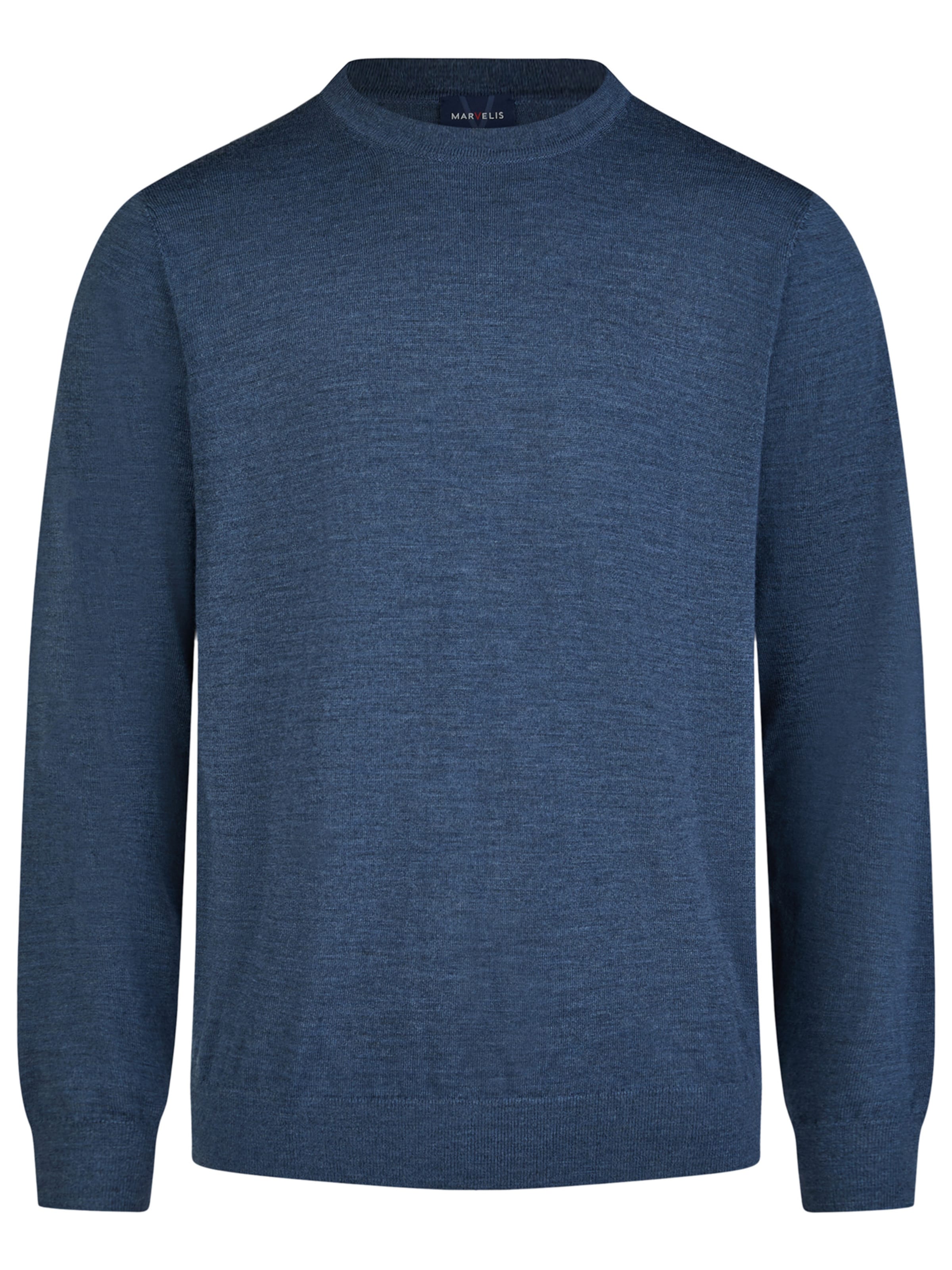 Marvelis Sweater 'Rundhals' in Blue: front