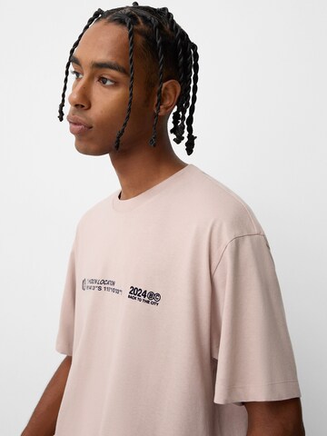 Bershka T-Shirt in Pink