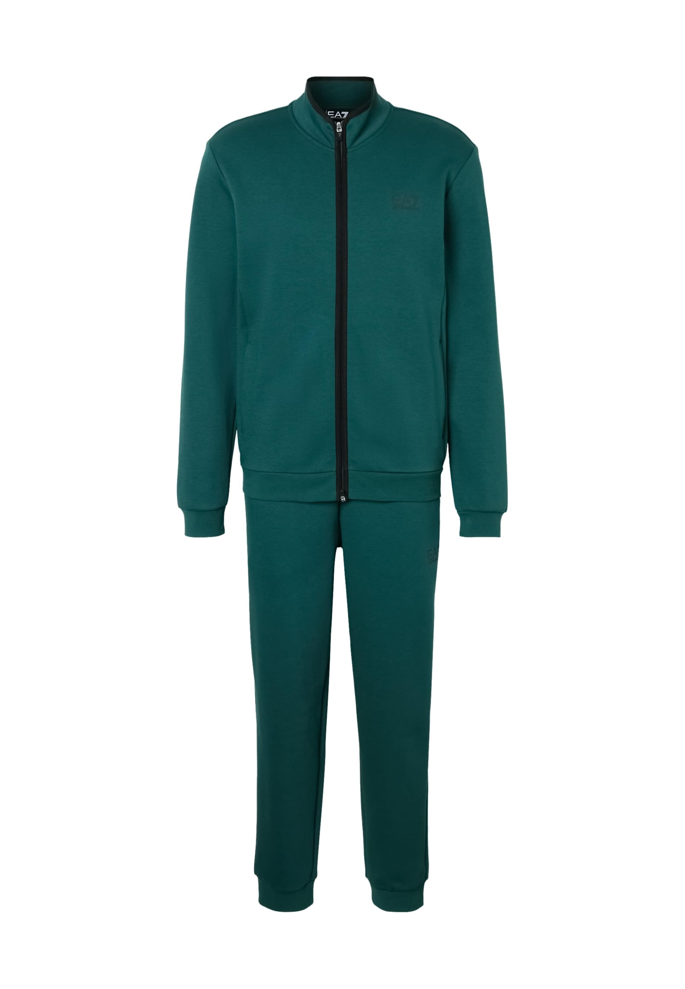 EA7 Emporio Armani Trainingsanzug in S in smaragd, Produktansicht
