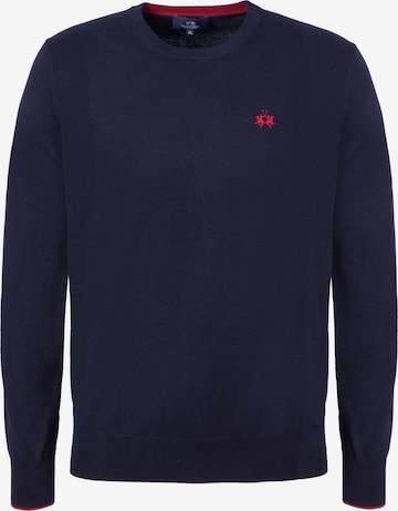 La Martina Pullover in Blau: Vorderseite