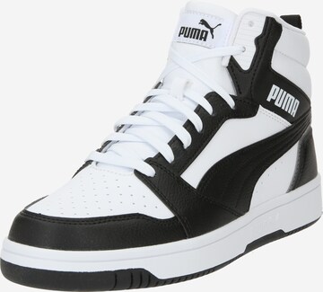 Sneaker alta 'Rebound v6' di PUMA in bianco: frontale