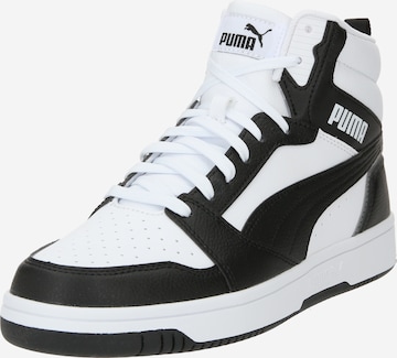 PUMA High-Top Sneakers 'Rebound v6' in White: front