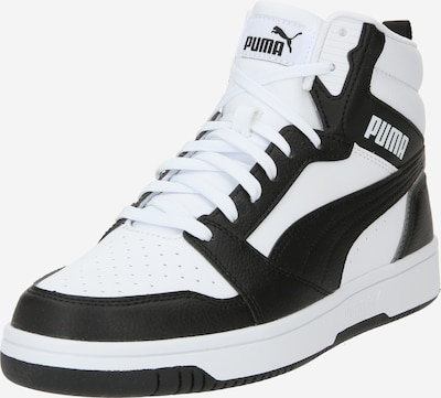 PUMA Baskets hautes 'Rebound v6' en noir / blanc, Vue avec produit