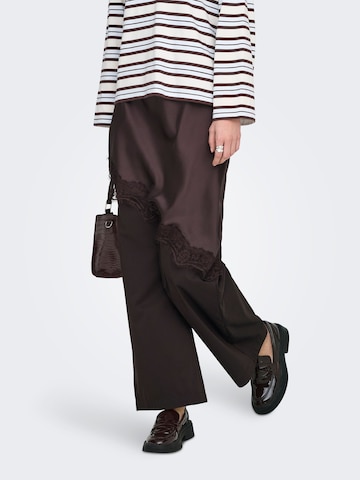 JDY Loose fit Pants 'JDYMio' in Brown: front
