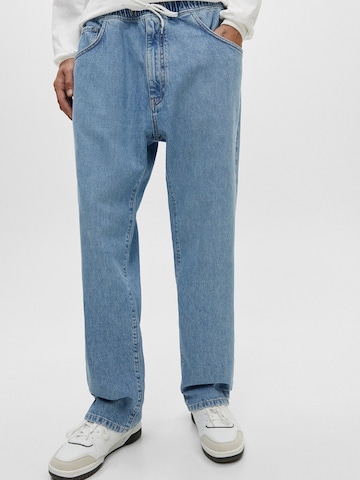 Pull&Bear Loosefit Jeans i blå