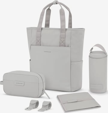 Kapten & Son Rucksack 'Lindby Diaper' in Grau: Vorderseite