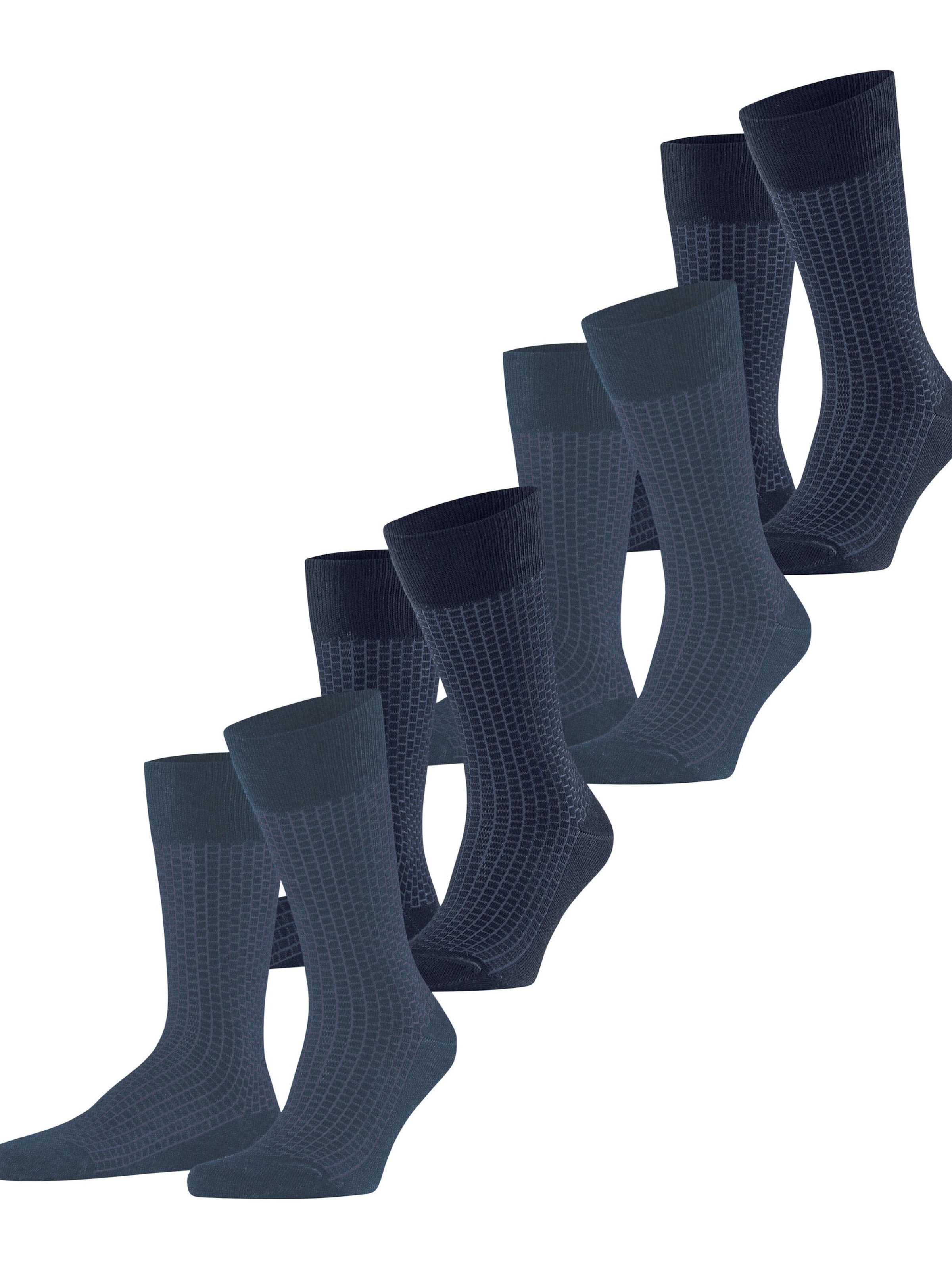 ESPRIT Socks 'Illusional Grid 4-Pack' in Mixed colors, Item view