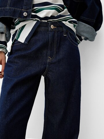 Bershka Wide Leg Jeans in Blau