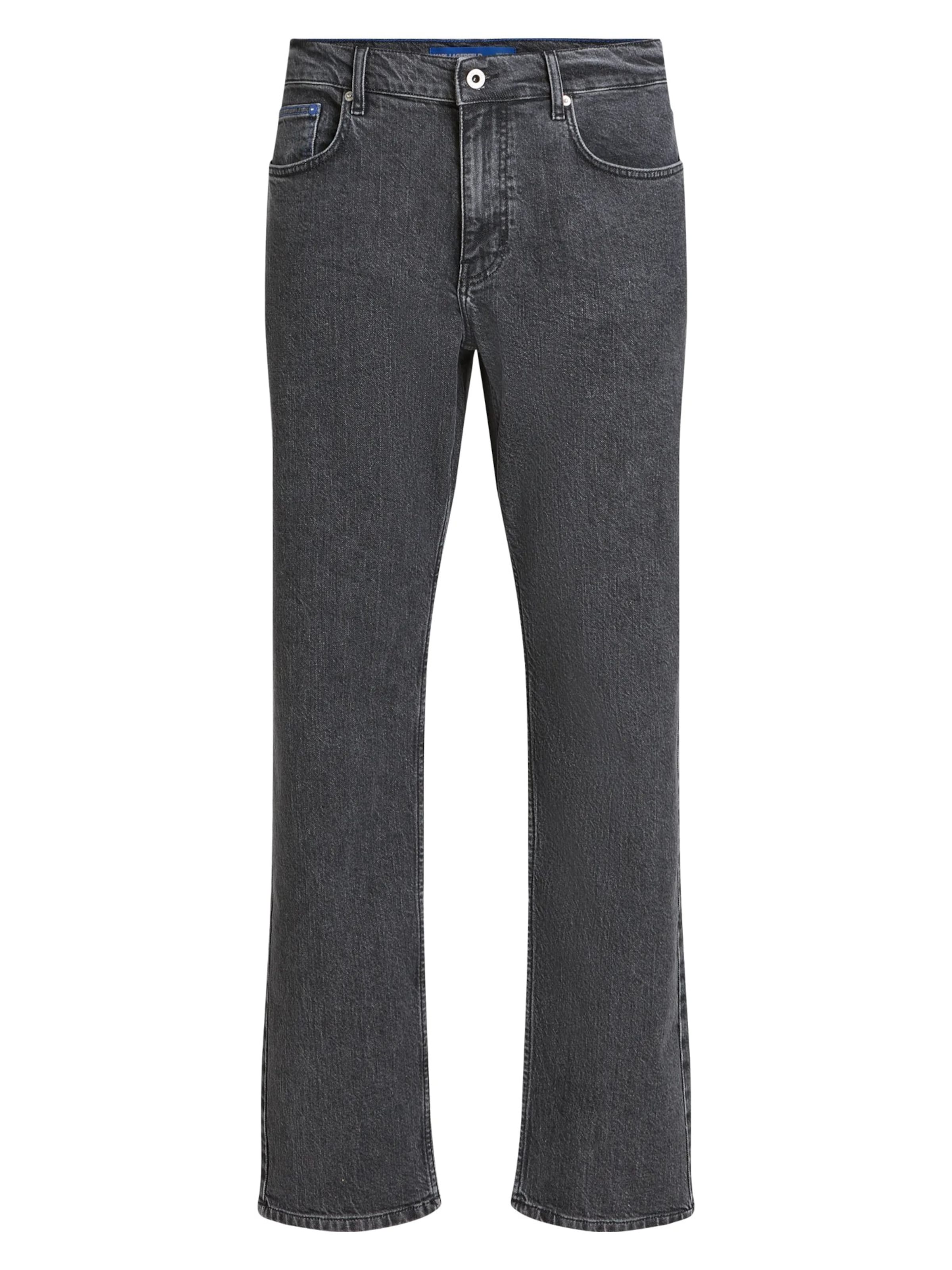 KARL LAGERFELD JEANS Regular Jeans in Black: front