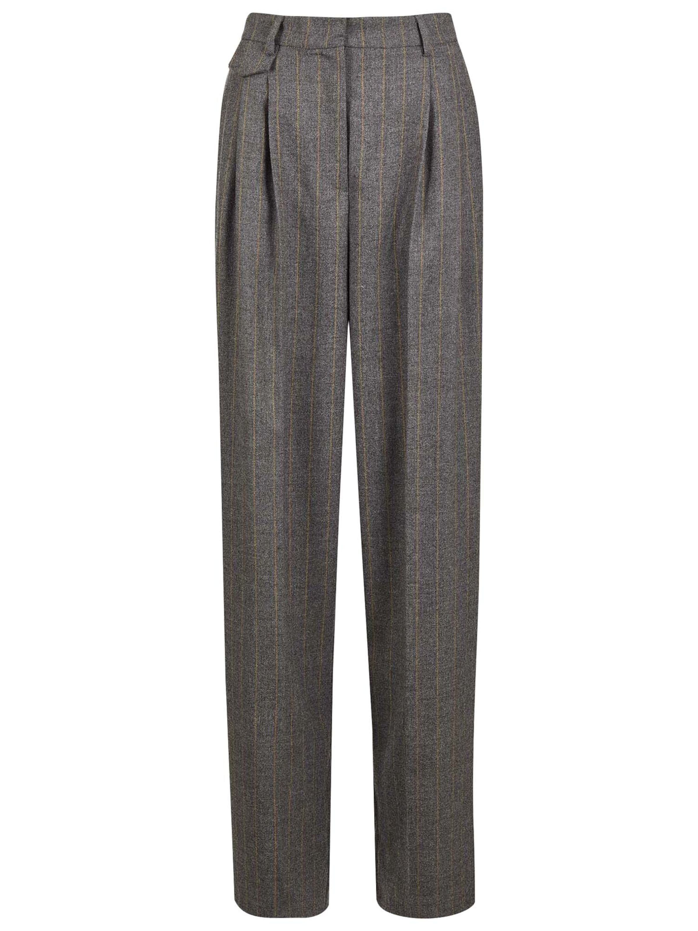 MADELEINE Loosefit Hose in Grau: Vorderseite