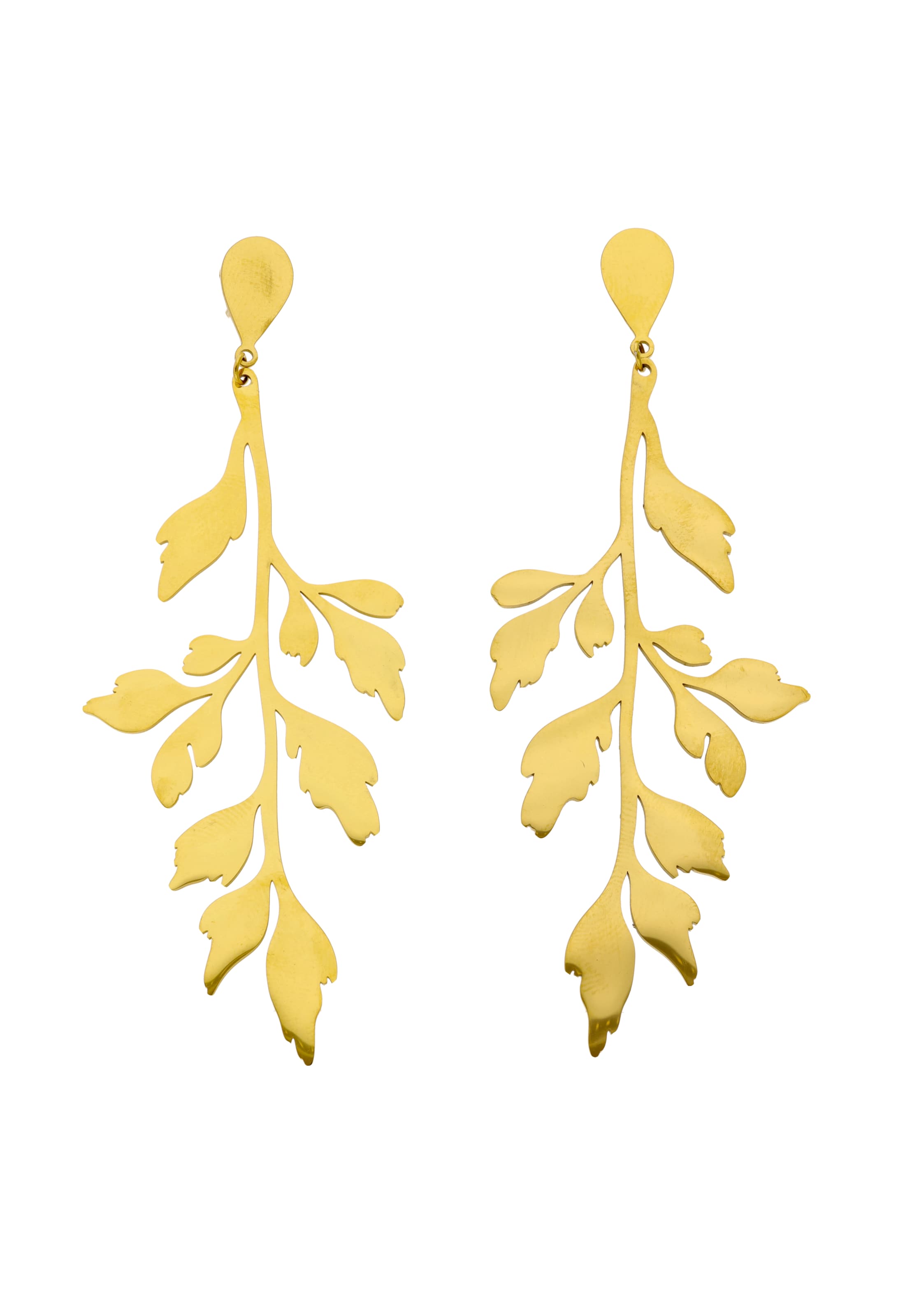 usha WHITE LABEL Boucles d'oreilles en or, Vue avec produit