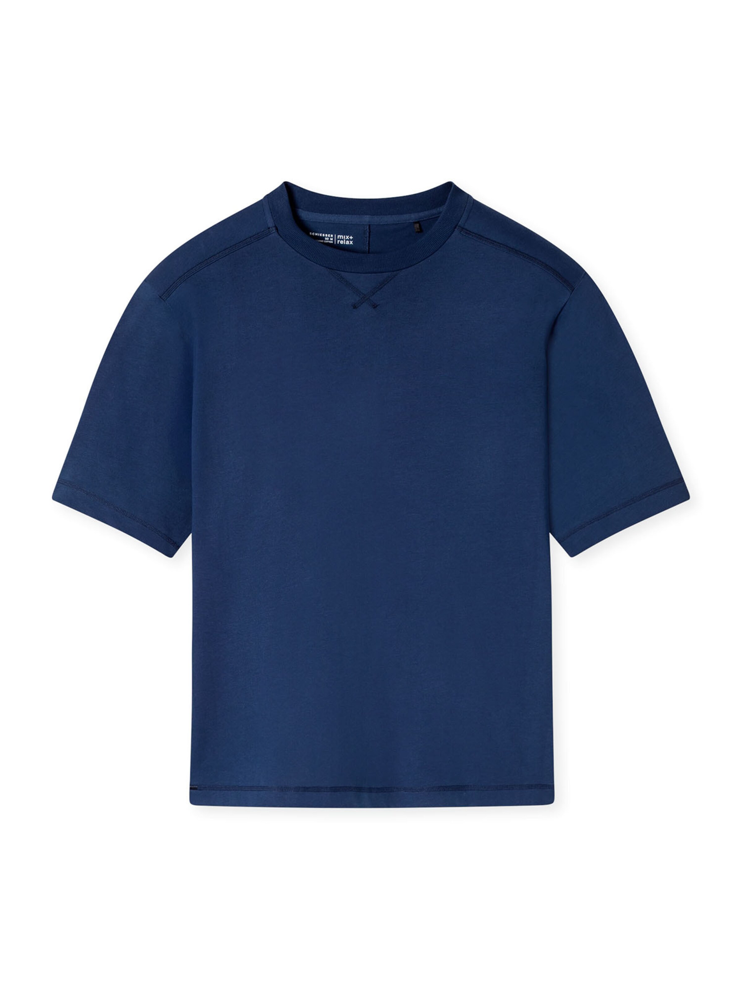 SCHIESSER T-Shirt ' Mix Relax ' en bleu marine, Vue avec produit